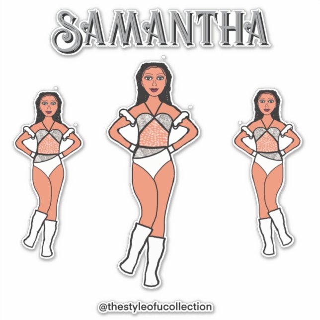 Sticker Équipe de danse personnalisée Lily Stones #2 (Devant)