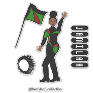 Sticker Équipe de drapeaux Style GRB #1