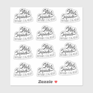 Sticker Équipe de l'enterrement de vie de garçon personnal