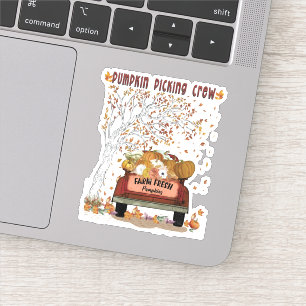 Sticker Équipe de prélèvement citrouille