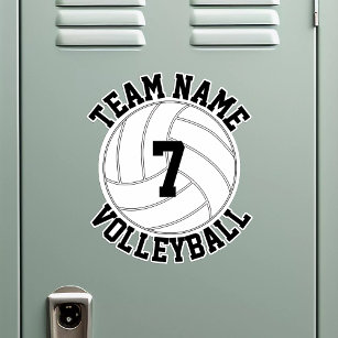 Sticker Équipe de volleyball Nom et numéro du joueur Sport