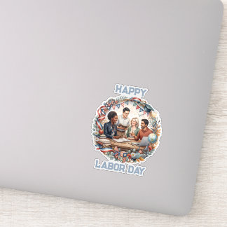 Sticker Équipe d'enseignants divers pour la fête du Travai