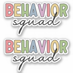 Sticker Équipe du comportement   Thérapiste comportemental