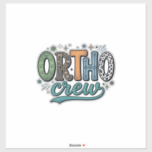 Sticker Équipe ortho vintage Équipe dentaire conception ve