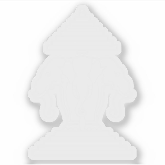 Sticker Erawan Trois éléphant en tête Lao / Laos Drapeau (Devant)