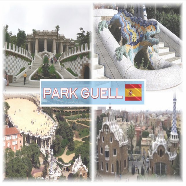 Sticker ES Barcelona - Parc Guell (Devant)