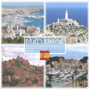 Sticker ES Mallorca - Vue sur la baie de Palma - Casquette
