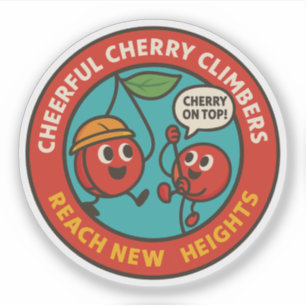 Sticker Escalade d'aventure fruitière motivationnelle