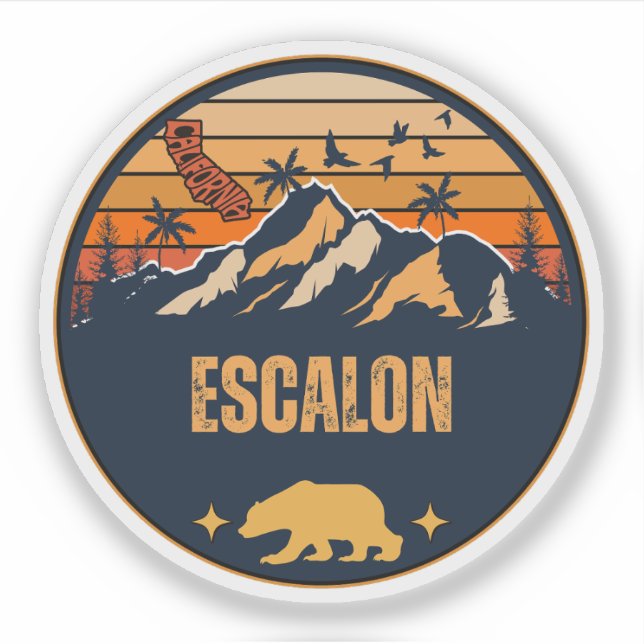 Sticker Escalon, Californie (Devant)