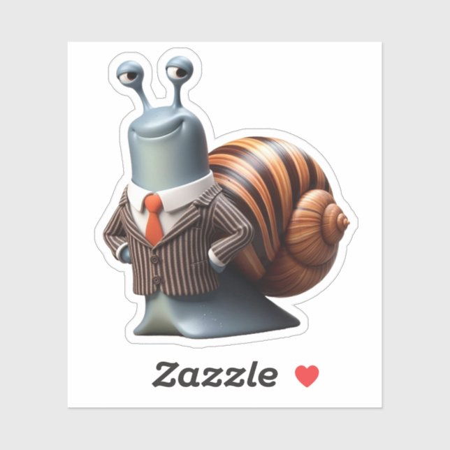 Sticker escargot, animaux de patron (Feuille)