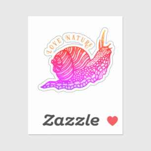 Sticker Escargot dans le style graphique