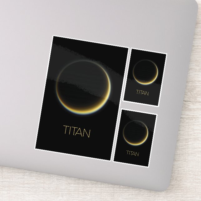 Sticker Espace Extérieur, Cosmos, Système Solaire, Titan L (Détail)