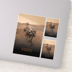 Sticker Espace Extérieur, Système Solaire, Planète Mars, C