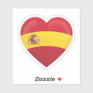 Sticker Espagne Love Drapeau