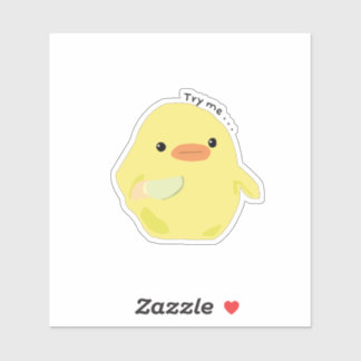 Sticker Essayez-moi, la paix n'a jamais été une option Duc