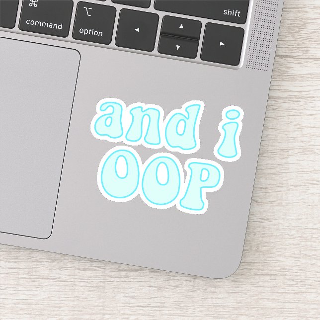 Sticker Et i oop - Citation de filles VSCO (Détail)