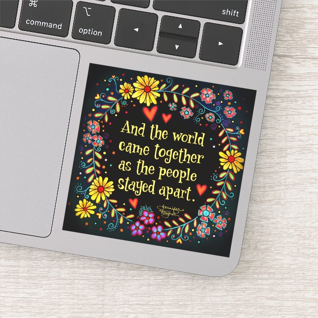 Sticker Et Le Monde A Réuni L'Inspiribilité Amusante (Détail)