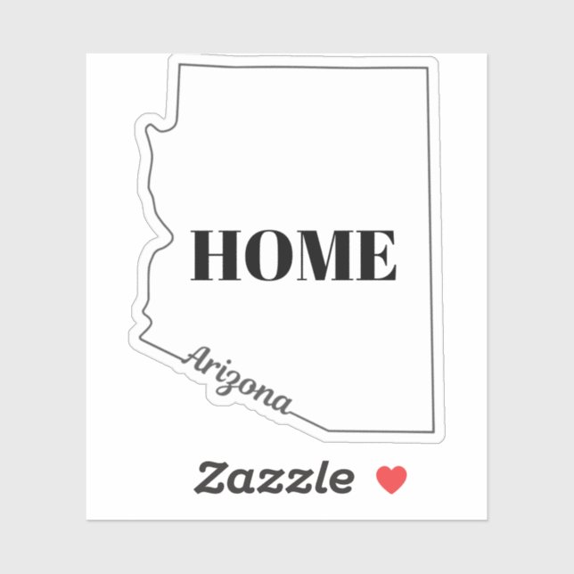 Sticker État d'ARIZONA (Feuille)