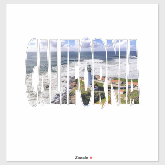 Sticker État de Californie (Feuille)