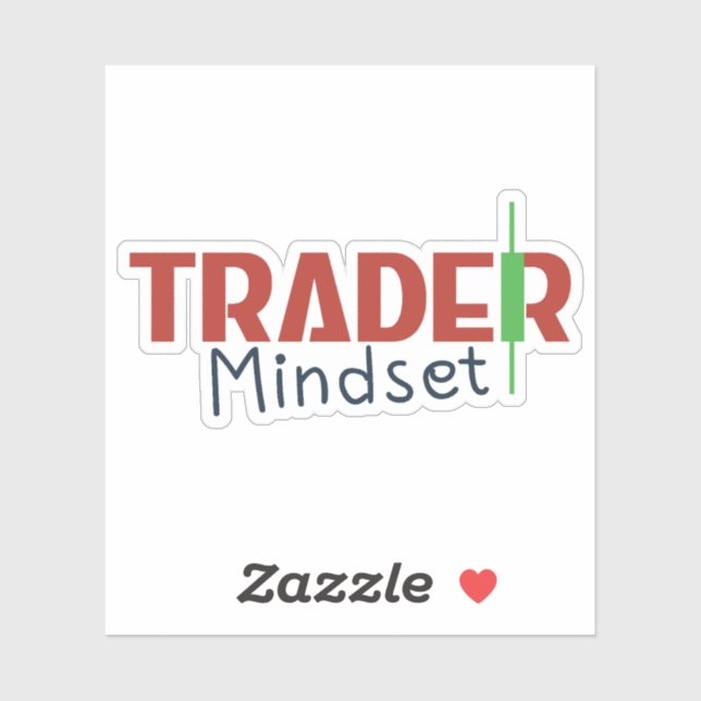 Sticker État d'esprit du trader – Trading axé sur la disci (Feuille)