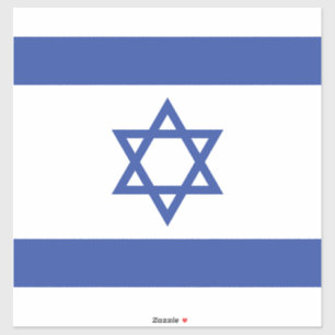 Sticker Etat d'Israël Drapeau, Étoile de David Juifs
