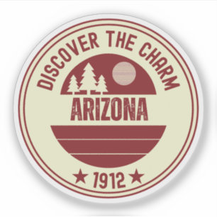 Sticker État du Grand Canyon - Aventure en Arizona
