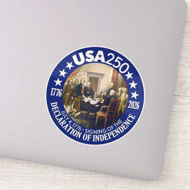 Sticker États-Unis 250 - 1776-2026 - Déclaration d'indépen (Détail)