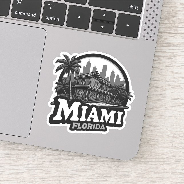 Sticker États-Unis, Miami City Floride (Détail)