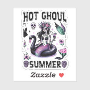 Sticker Été Chaud de Goule Halloween Mère-Gothique Fantoma