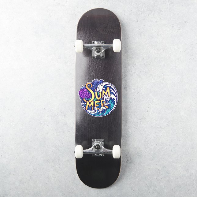 Sticker Été Plage tropicale vacances (Skateboard)