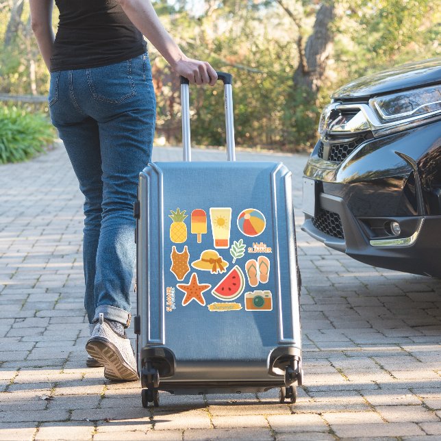 Sticker Été Rétro  (Valise Insitu)
