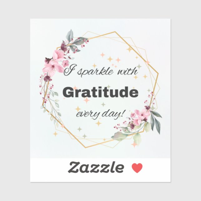 Sticker Étincelle Avec Grâce (Feuille)