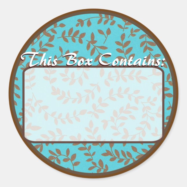 Sticker étiquette (Devant)