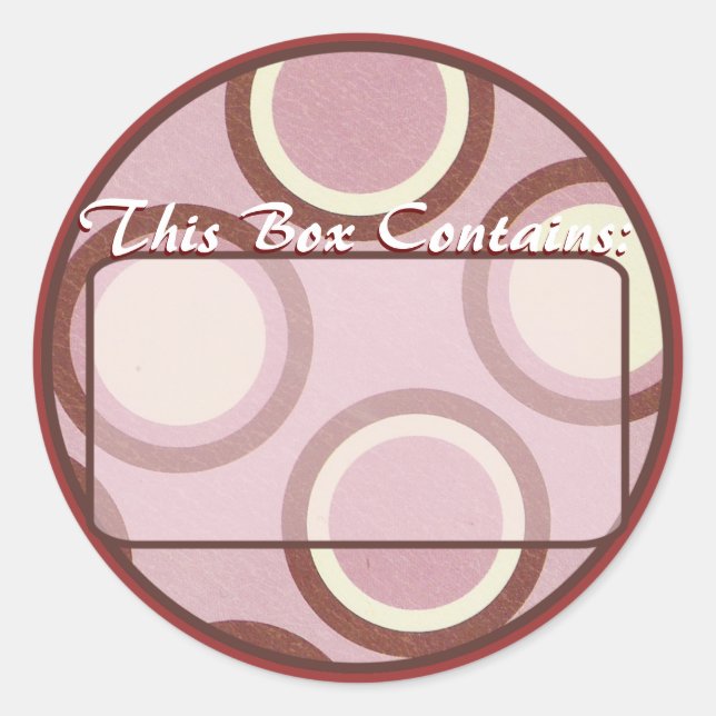 Sticker étiquette (Devant)