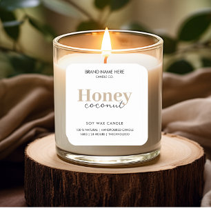 Sticker Étiquette à bougie personnalisée