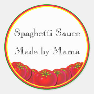 Sticker Étiquette à canne personnalisable Sauce Sp