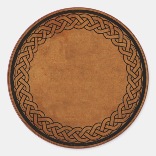 Sticker Étiquette CELTIC KNOT Round Apothecary (Devant)