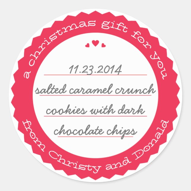 Sticker Étiquette circulaire de produits de boulan (Devant)