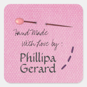 Sticker Étiquette cousu à la main