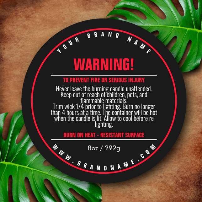 Sticker Étiquette d'avertissement de produit pour  (Créateur téléchargé)
