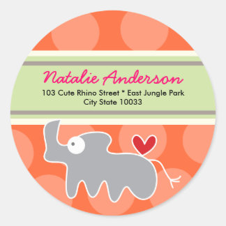 Sticker Étiquette de adresse personnalisé pour enf