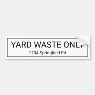 Sticker Étiquette de adresse pour les déchets de t