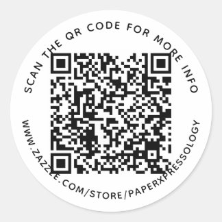 Sticker Étiquette de cadeau personnalisé QR Code T