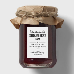 Sticker Étiquette de confiture maison / boîte à no