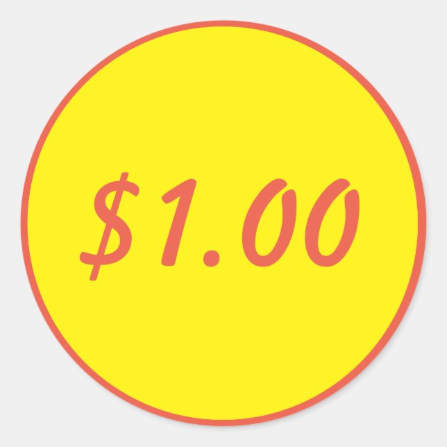 Sticker Étiquette de distributeur automatique de 1 (Devant)