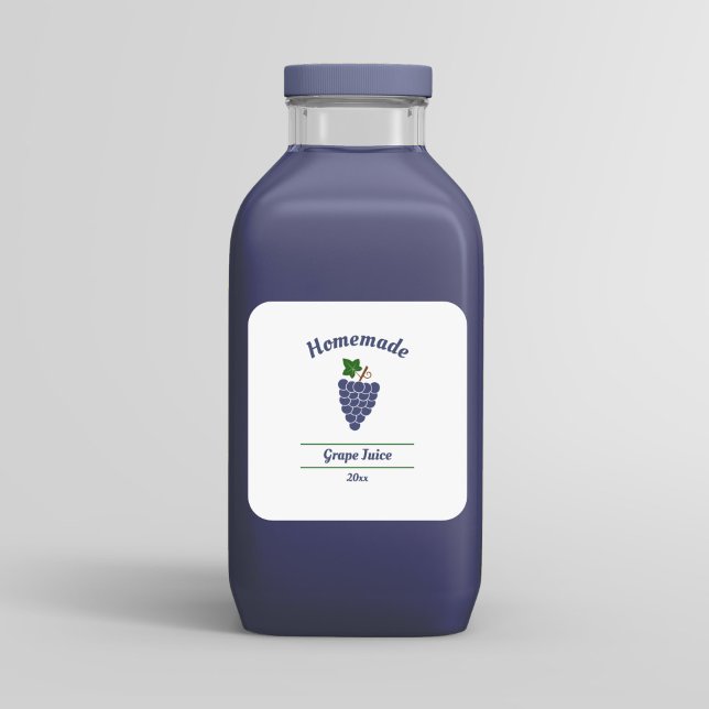 Sticker Étiquette de jus de raisin modifiable (Grape Juice Label Sticker)
