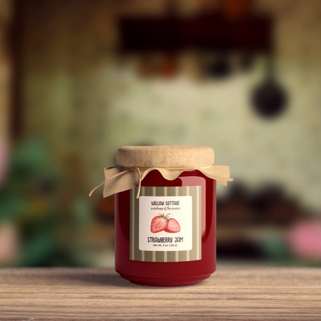 Sticker Étiquette de produit de confiture de frais (Créateur téléchargé)