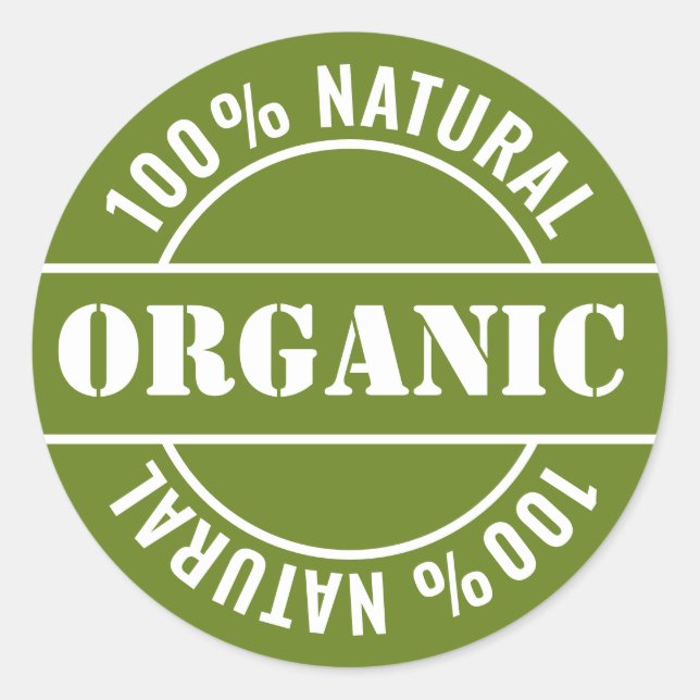 Sticker Étiquette de produit naturel (Devant)