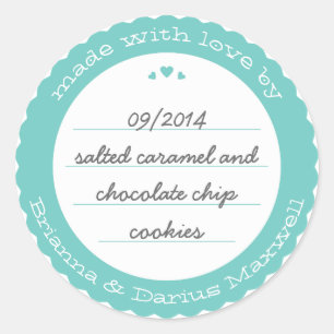 Sticker Étiquette de produits de boulangerie ronde