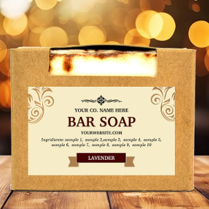 Sticker Étiquette de savon fait maison